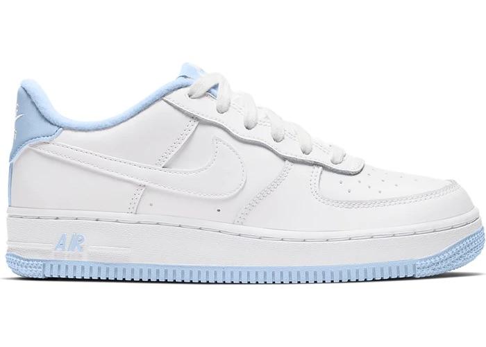 Air force ones with blue swoosh online