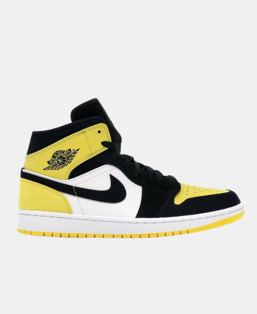 AIR JORDAN 1 MID YELLOW TOE BLACK WELLE OFFICIAL